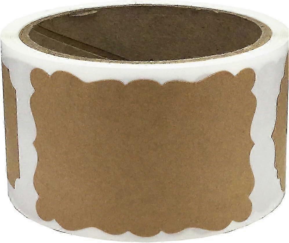 100pcs Natural Brown Gift Tags, Gift Stickers