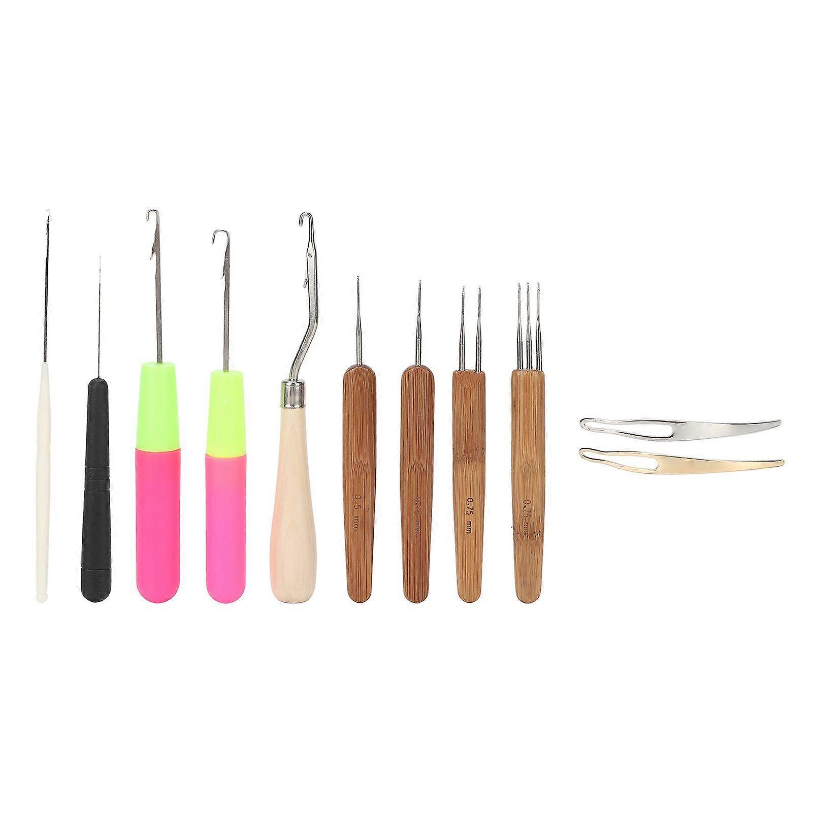 Alloy DIY Dreadlocks Crochet Hook Comfortable Handle Wide Application Crochet Needle