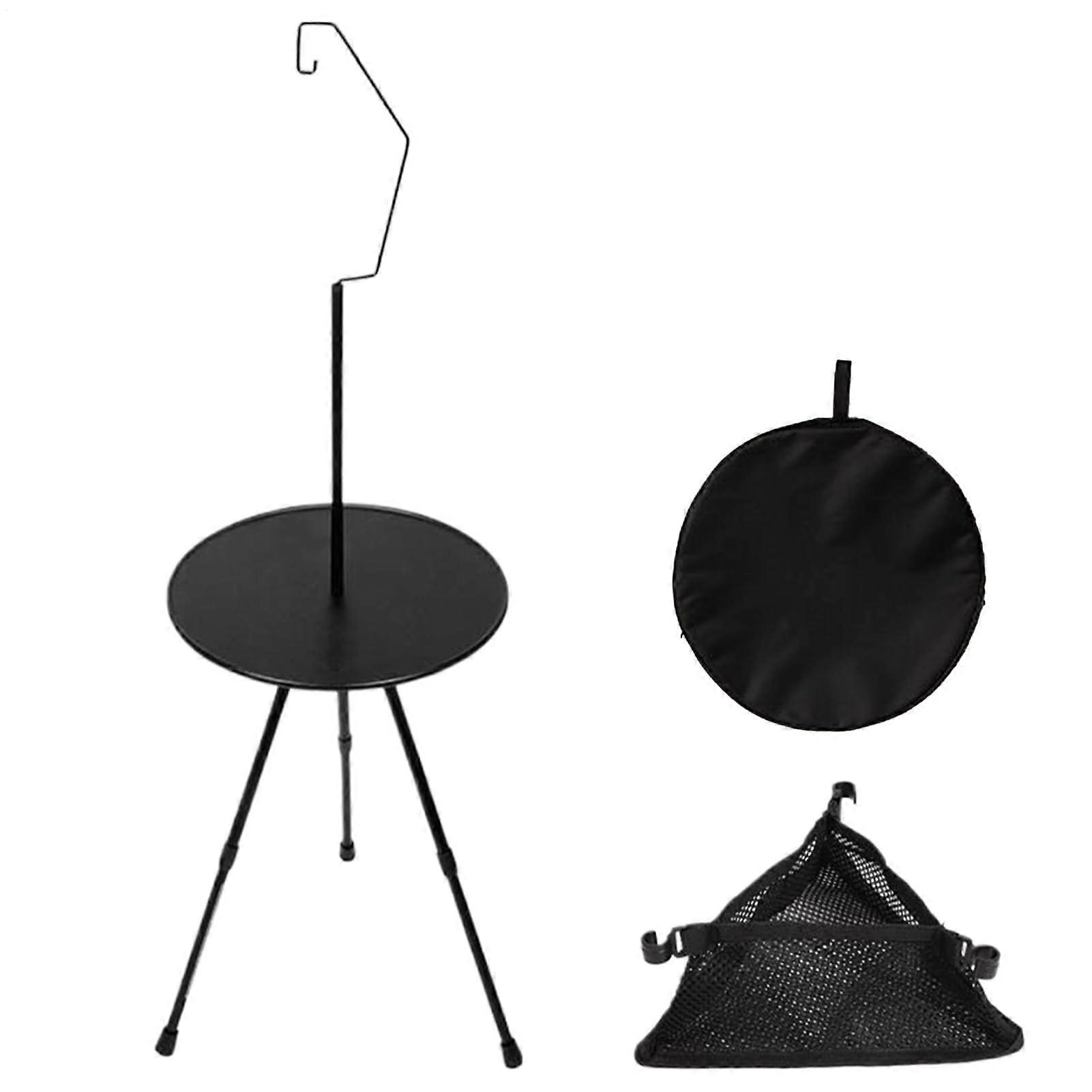 Outdoor Folding Table Portable For Fishing And Picnics With Food And Drink Holder For Beach Backyard And Backpacking