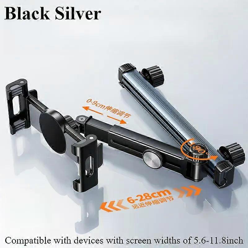 Hipacool Telescopic Car Phone Holder Tablet Seat Back Stand Headrest Adjustable Magneitc Car Tablet Bracket for Device 5.6-11.8