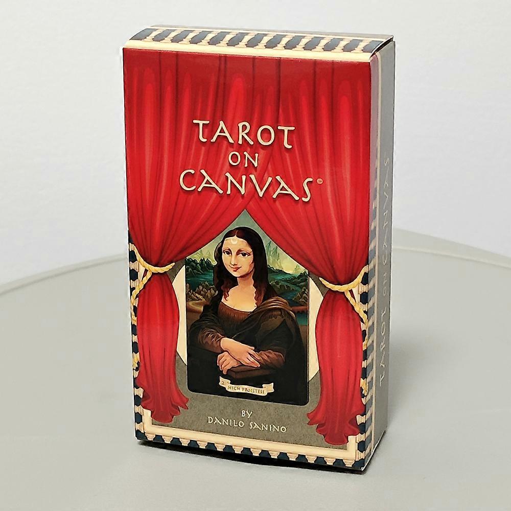 Tarot on Canvas - A Stroll Through A Virtual Museum, 78 Pcs Tarot Cards Based on Rider Waite System 10.3*6cm