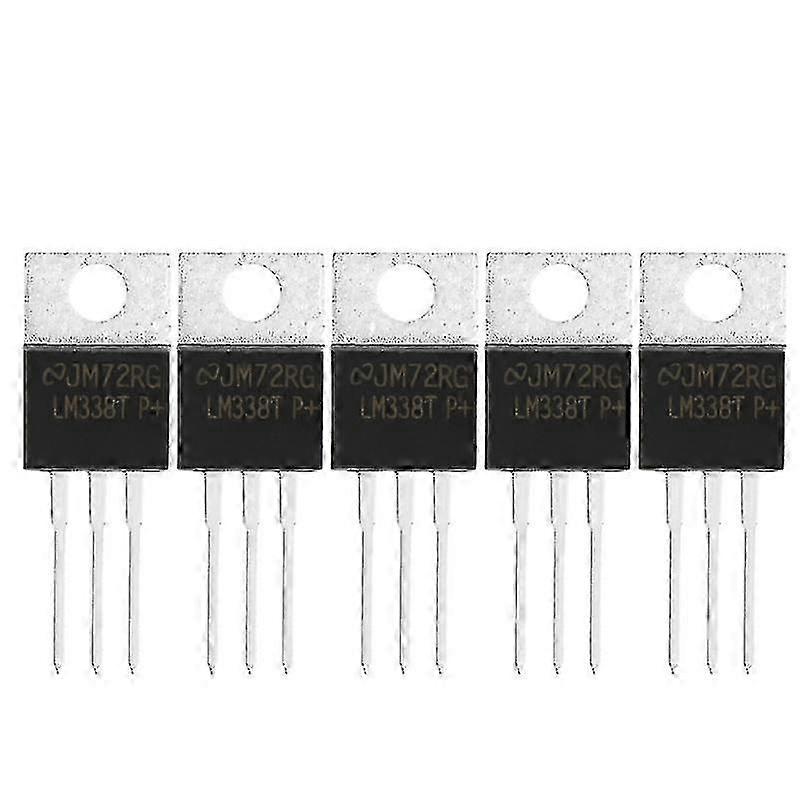 5-Pack LM338T TO-220 High Current Adjustable Voltage Regulators for UK Electronics Hobbyists