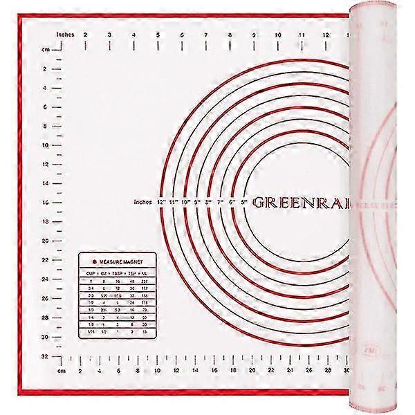 80x60cm Non-Stick Silicone Baking Mat with Measurements for Pastry and Dough in UK Baking