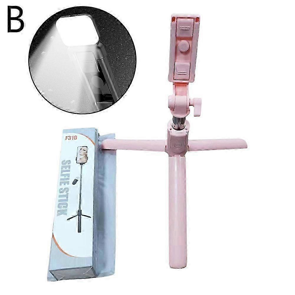 Portable Selfie Stick Foldable Mini Extendable Tripod with Fill Light Wireless 2025
