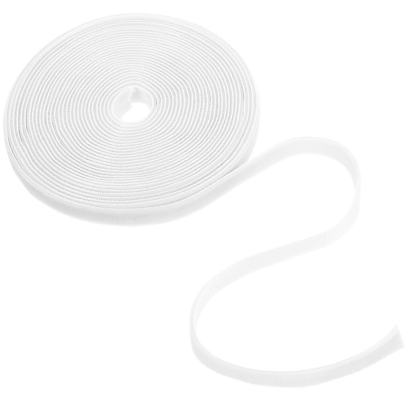 Christmas Ribbon Velvet Present Ribbon for Party 1 Roll White Nylon