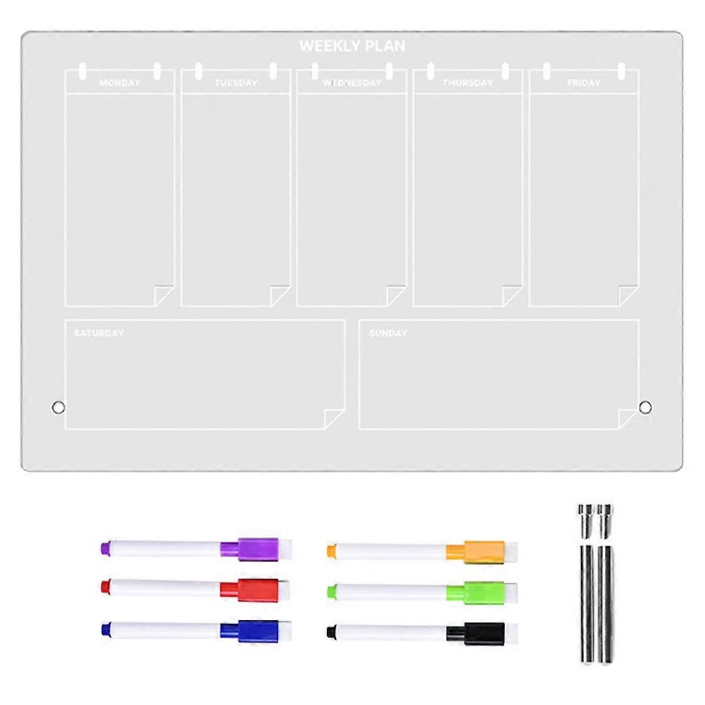 Multi-Function Acrylic Memo Board for Writing 2Sets