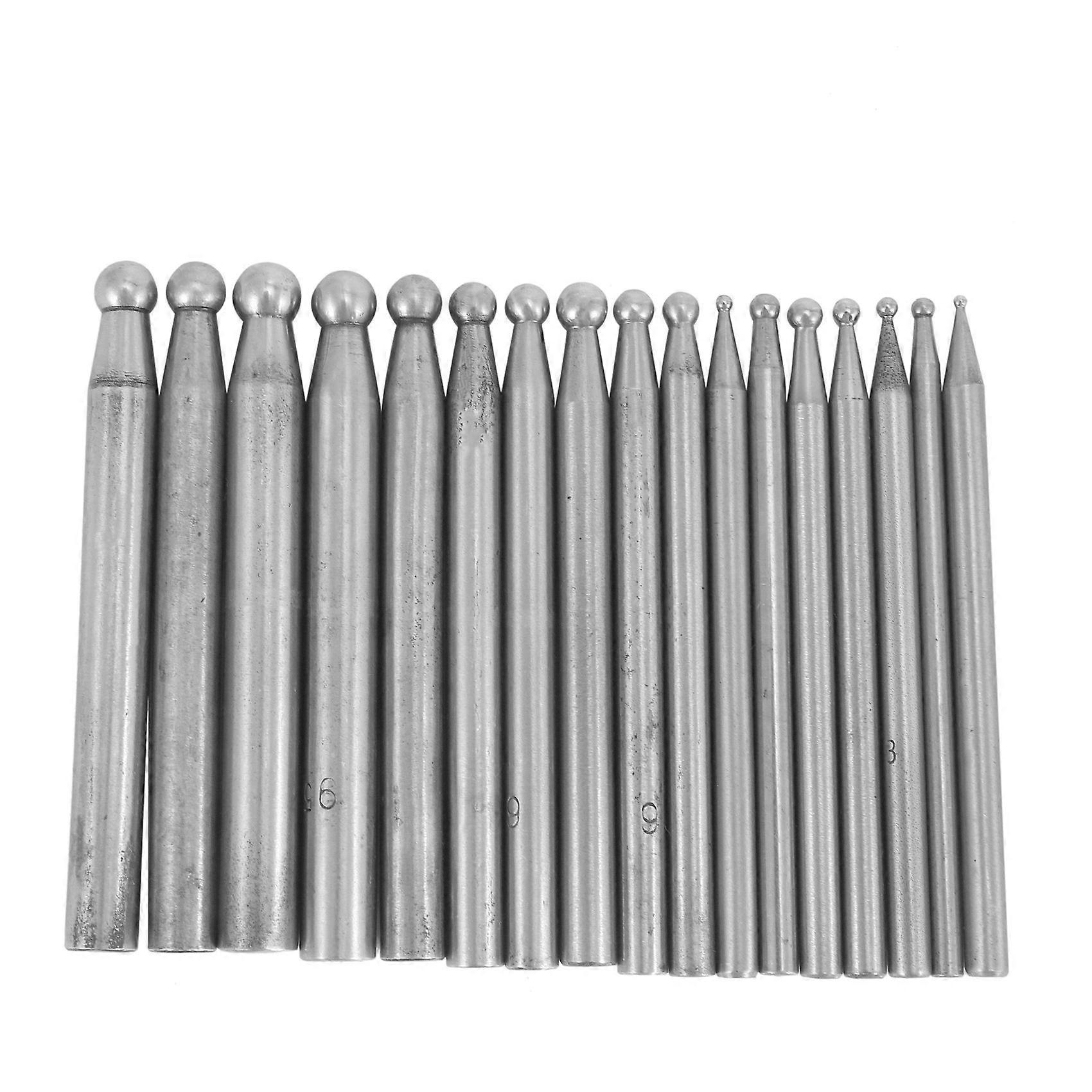 With 17Pcs Jewelry Tool Kit Dapping Punches with Plastic Stand