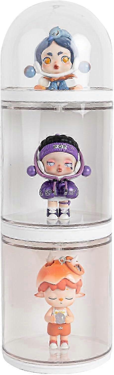 Clear Figures Display Case, Wall-Mounted Display Box, Stackable Figures Blind Box, Doll Display Stand for Pop Mart Lego Collectibles Action Figures