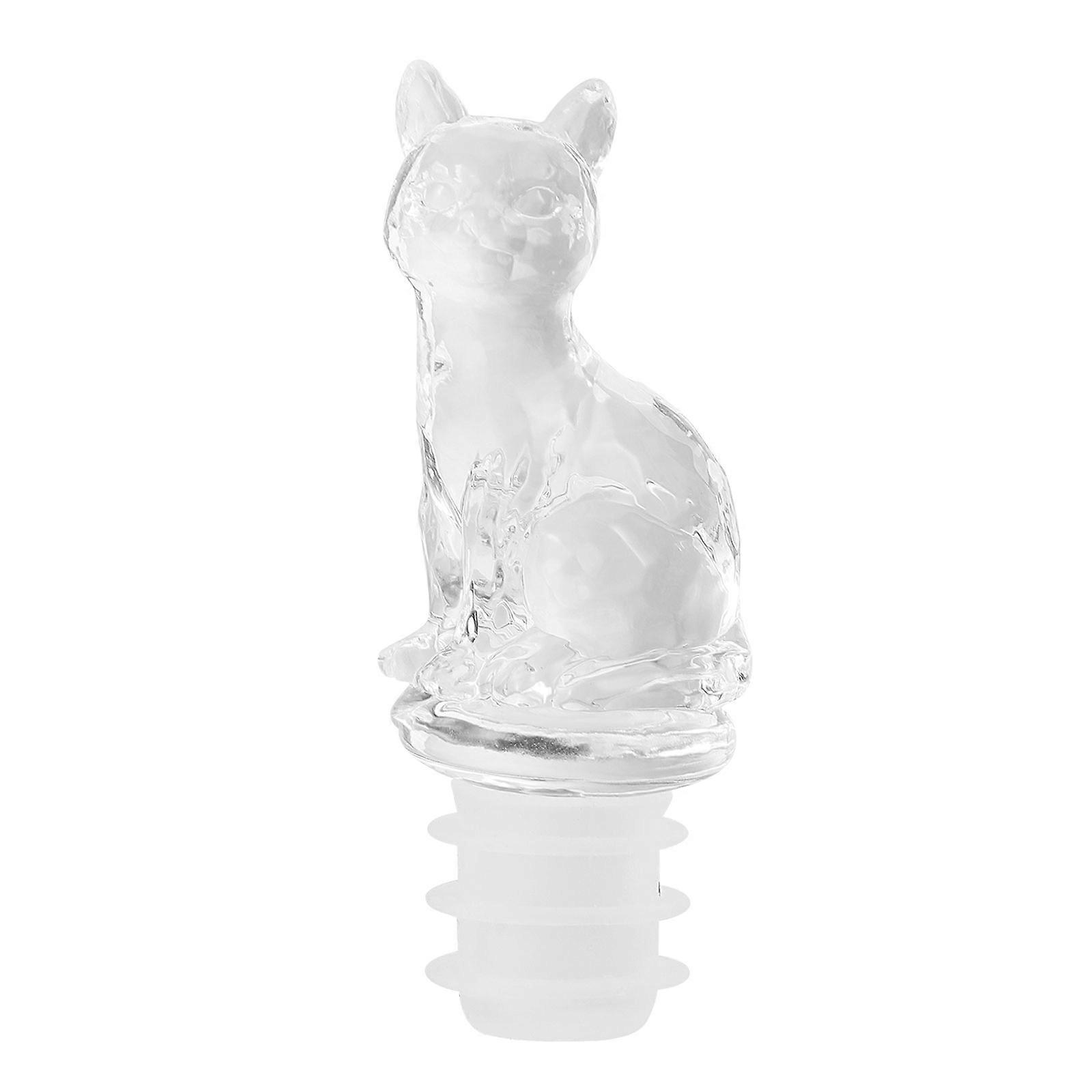 Wine Plug Cat Shape Sealing Preserve Wine Silicone Material Various Occasions 8x3x3cm 1Set
