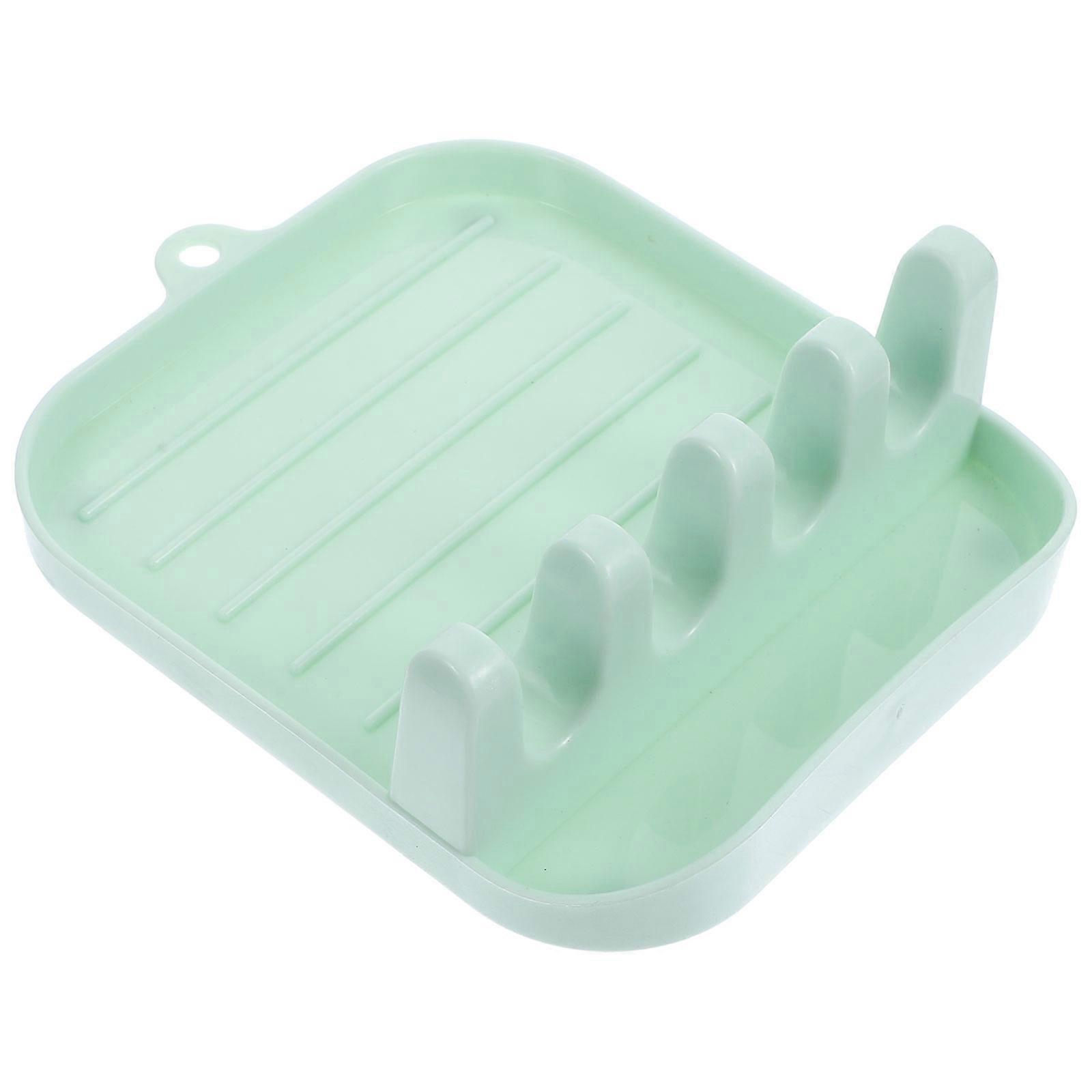 Small Silicone Chopsticks Stand for Household Spoon Rest 3Pcs Colored Holder