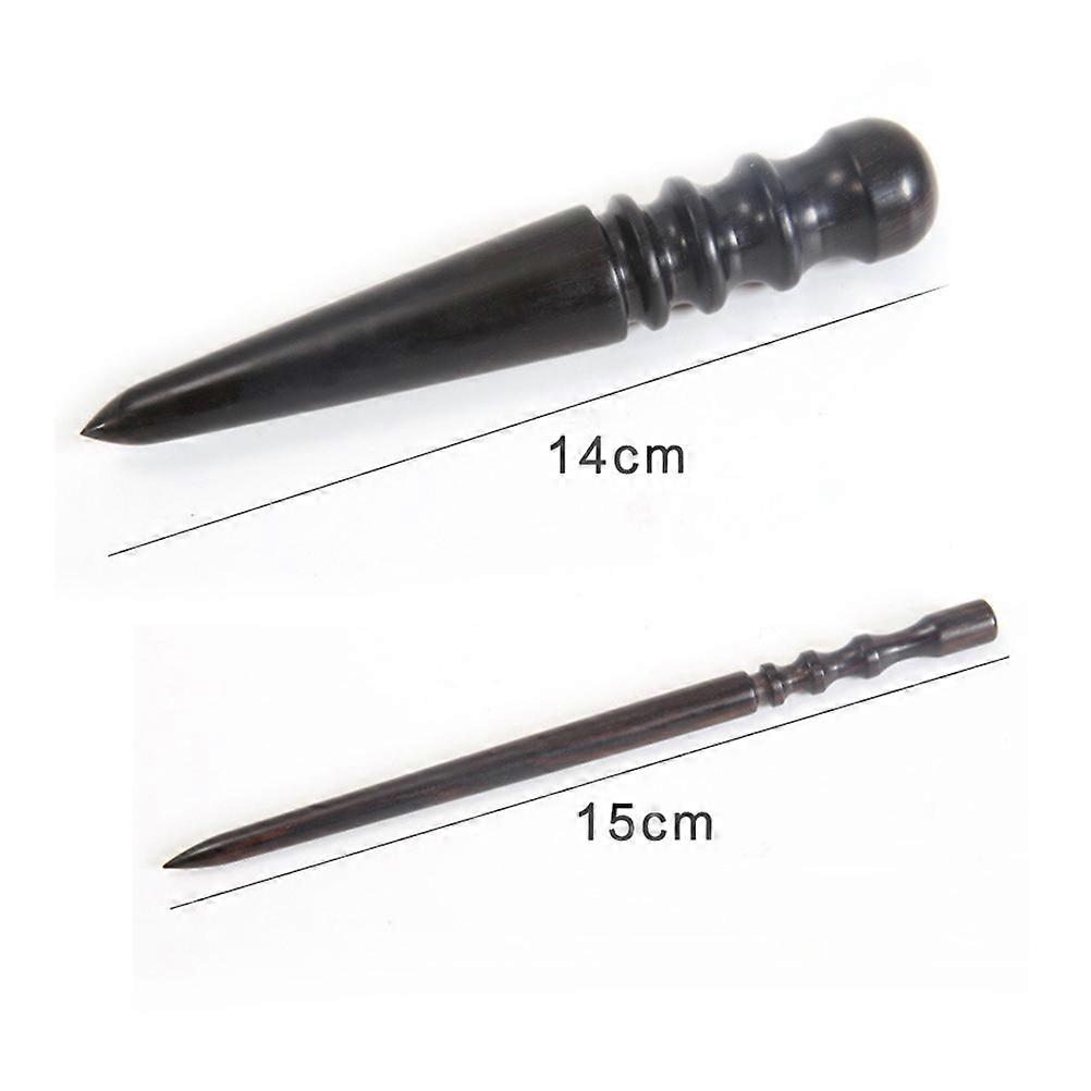 Manual Polished Rod Set For Crafts And Products Dark Brown Polishing 6 Pcs