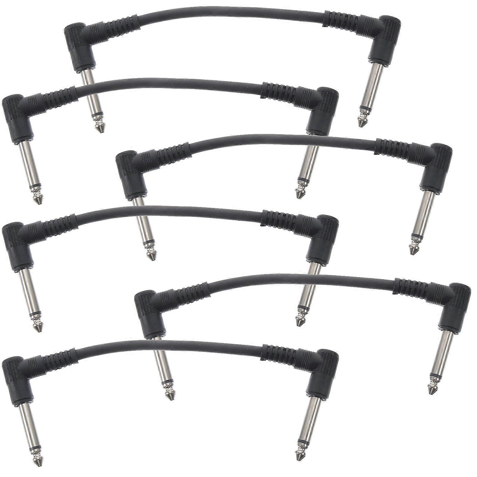 Guitar Effect Cable 18Pcs for Audio Transmission Connection 6.35mm