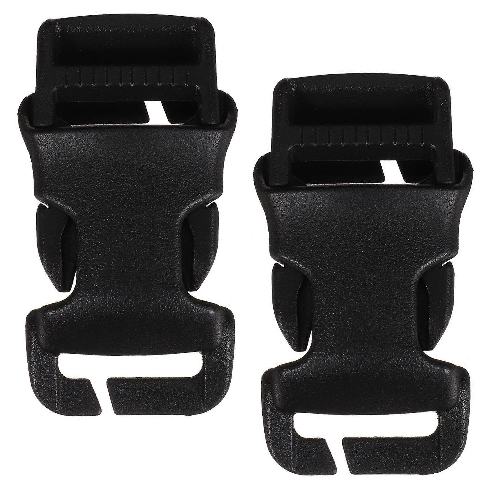 Black Side Release Buckles Backpack Buckle for Fixing 8Pcs Clips