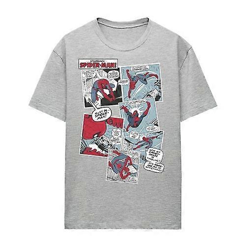 Spider-Man Womens/Ladies Panel Collage Heather T-Shirt
