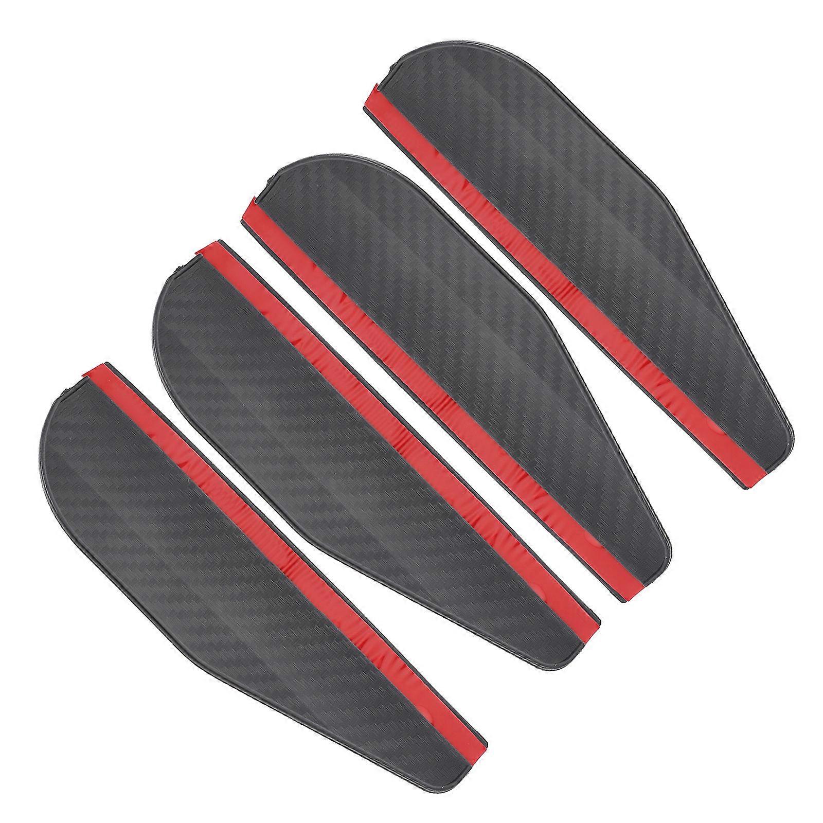 Car Side Rain Shields Side Mirror Rain Visor Guards for 20Pcs Black PU