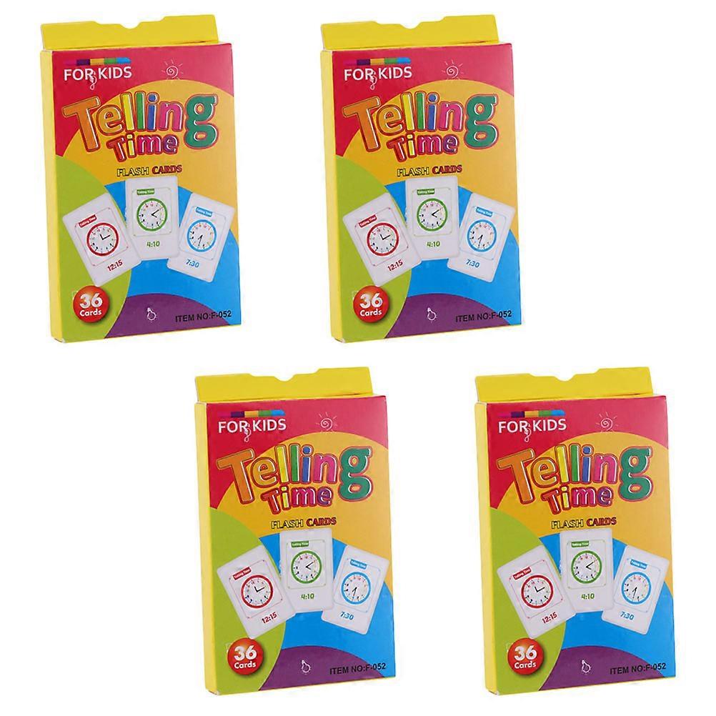 Kids Learning Tool Digital Clock Toy with 4 Boxes Telling Cards