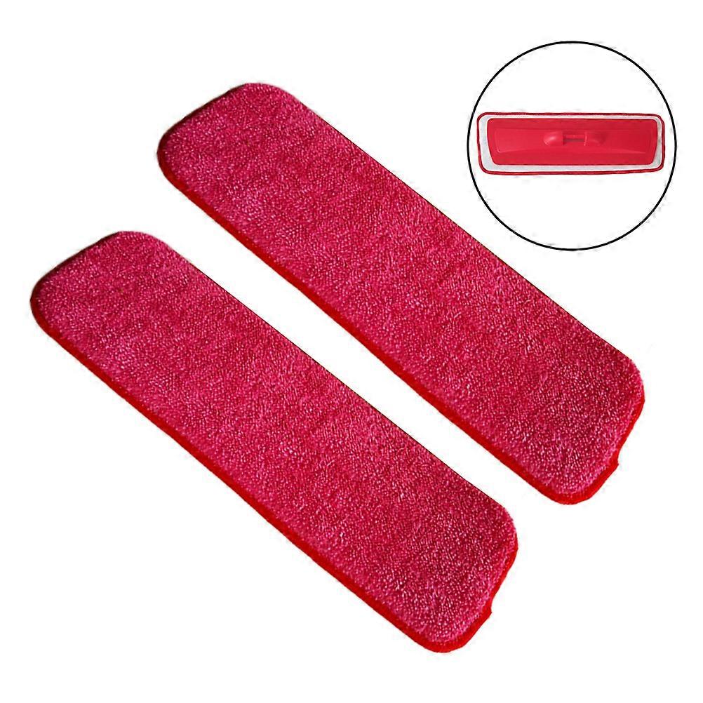 Microfiber Mop Head Replacement for Cleaning 6Pcs Easy Wash Spray Mop Pads Red