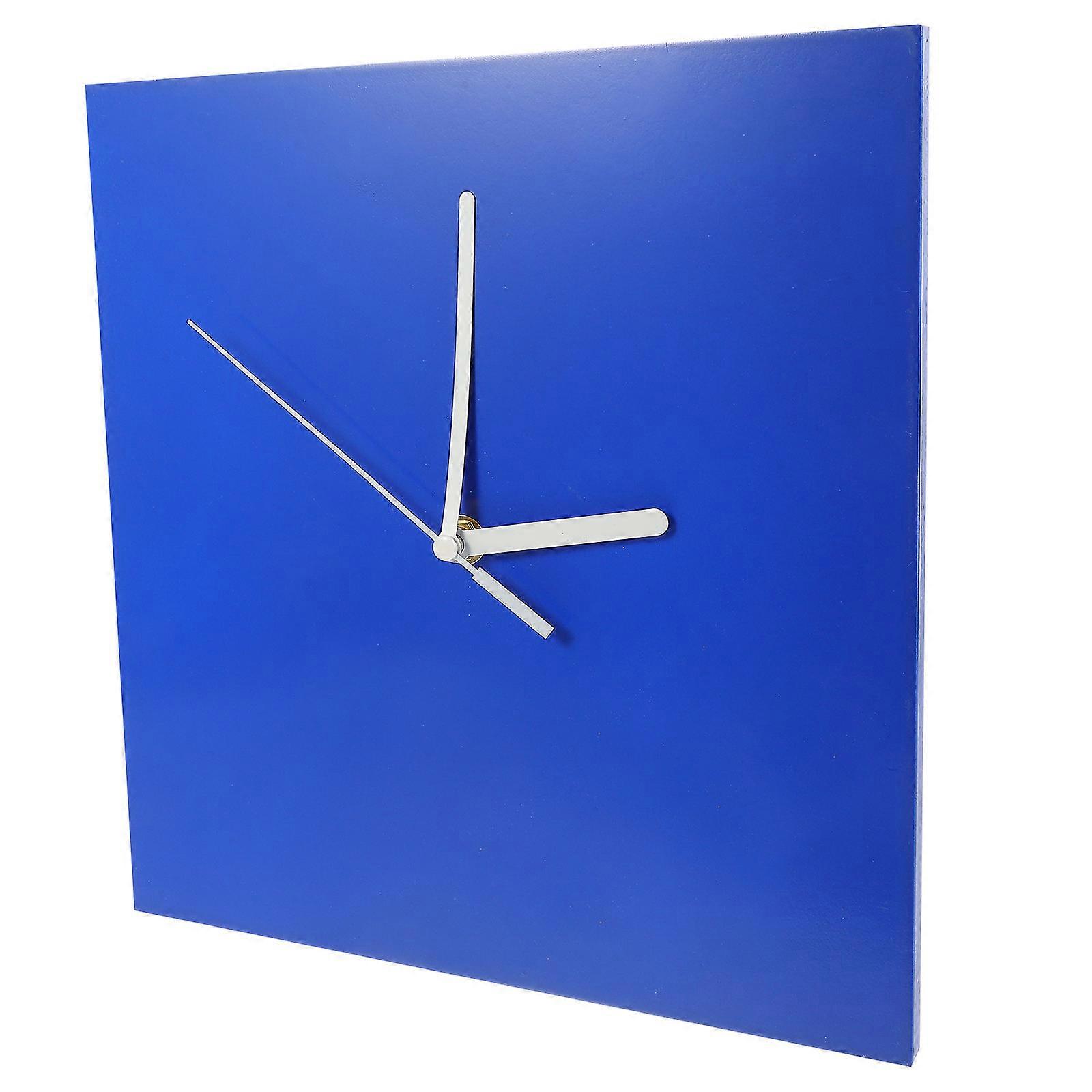 Decorative Wall Clock 2Pcs Low Noise Design Simple Shape Clock for Home Office 25X25X2CM Practical Timekeeping