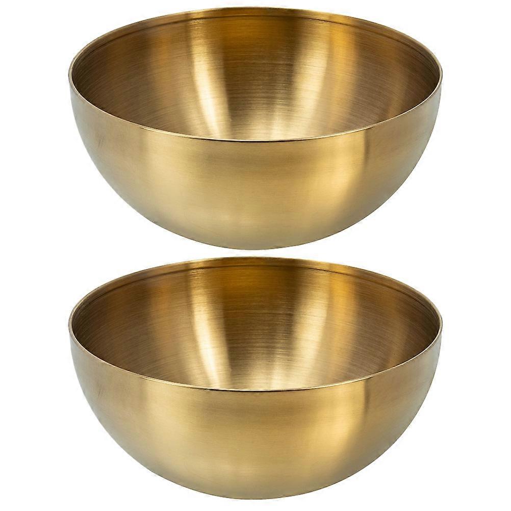 Multi-Function Serving Bowl Stainless Steel for Kitchen 6Pcs Golden Bowls