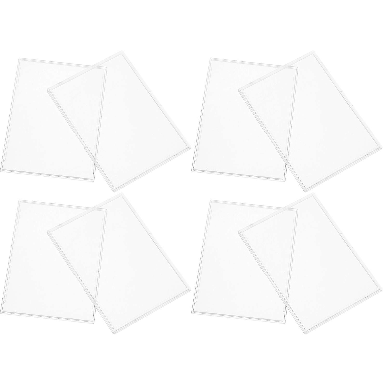 Acrylic Card Case 20Pcs Protecting Cards For Everyday Use Simple Transparent Storage