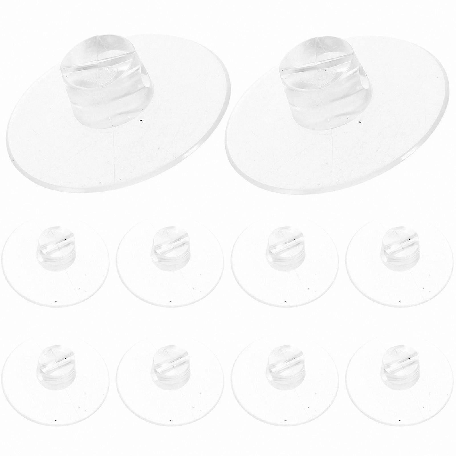 Multipurpose Silicone Suction Cup Clips for Cable Management, 12-Pack Clear Holders