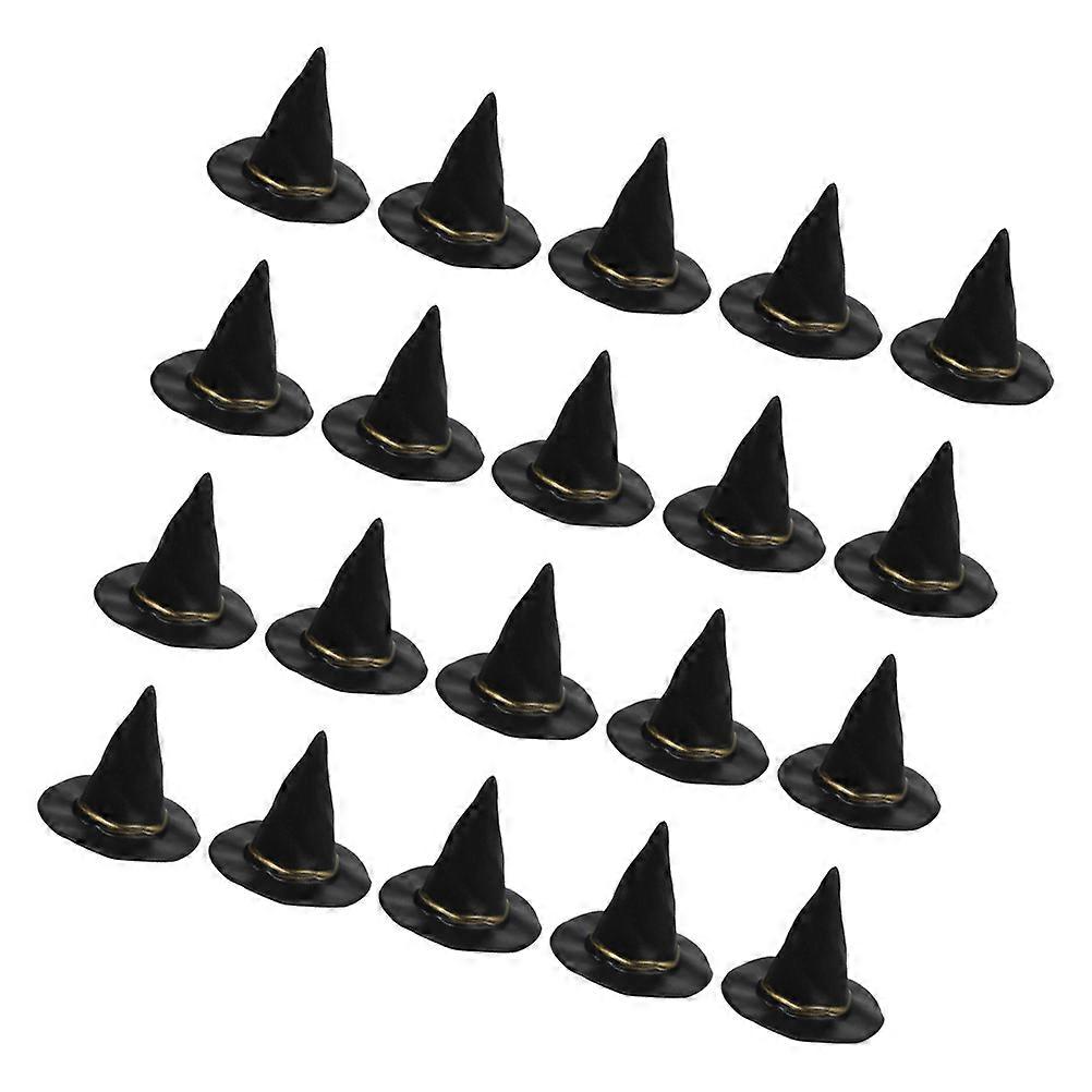 Hat for Decorations Black Witch Hats for Decoration 100Pcs