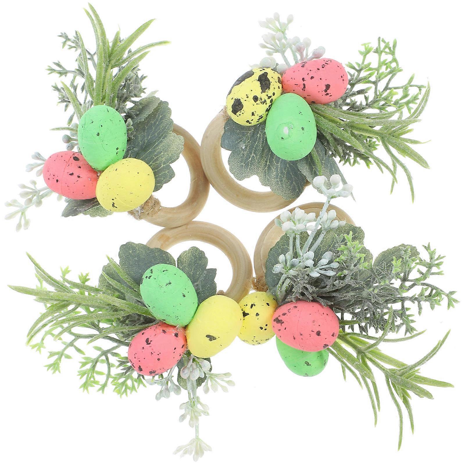 Easter Napkin Rings Easter Egg Napkin Buckle Holders for 12Pcs Table