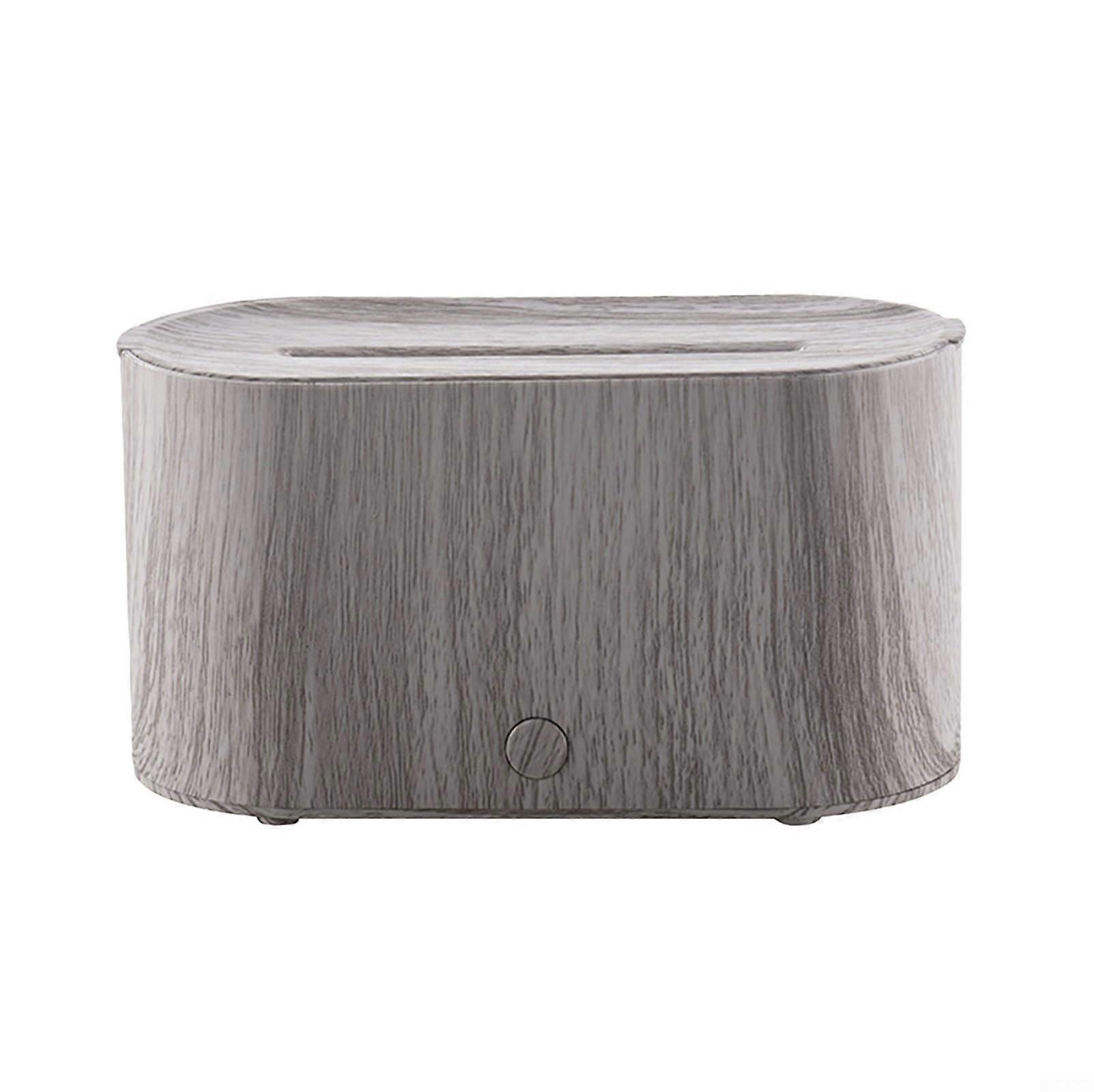 Flame Humidifier 130ml USB Powered Low Noise Under 36dB 7 Color Changing Aroma Diffuser For Bedroom Office Gray
