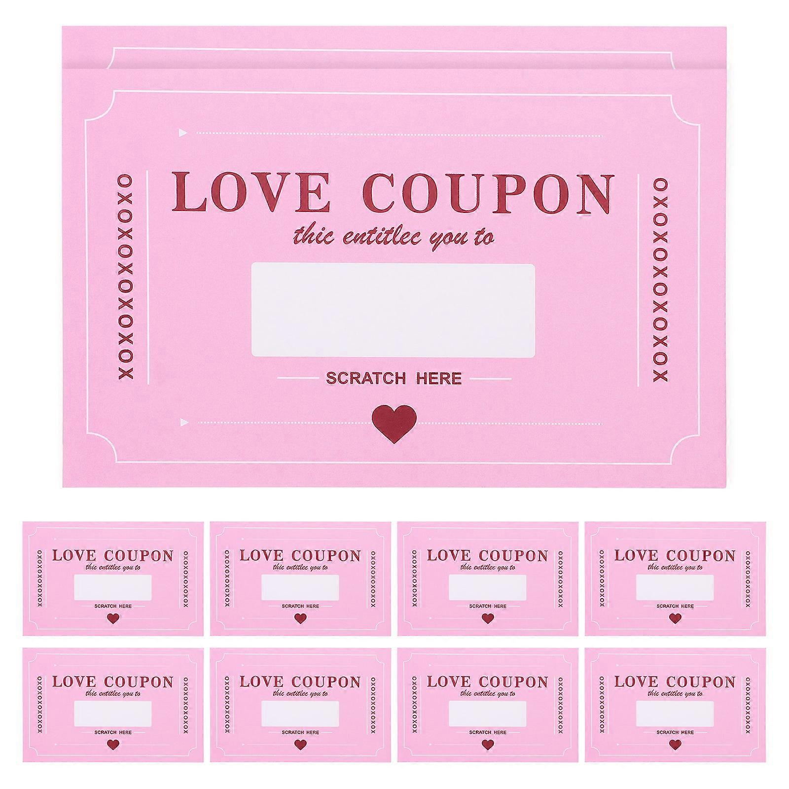 Valentine Scratch Off Cards for Couples with Creative Date Ideas 20 Sheets