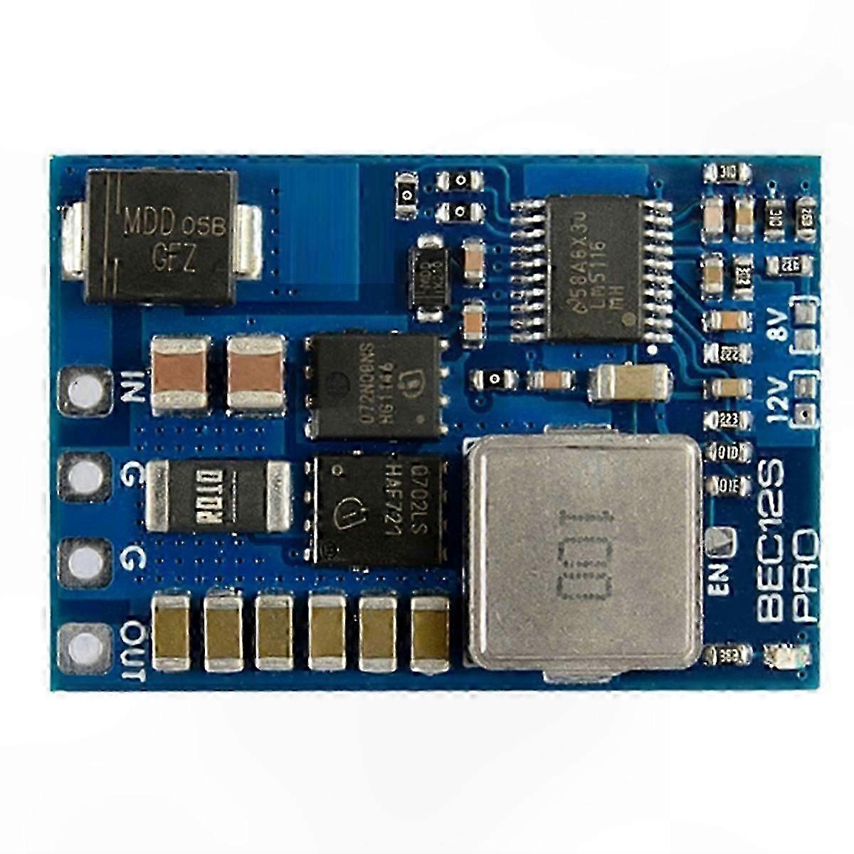 9-55V to 5V/8V/12V-5A Overcurrent Protection Self-Recovery Module for RC Airplanes with BEC12S-PRO Compatibility