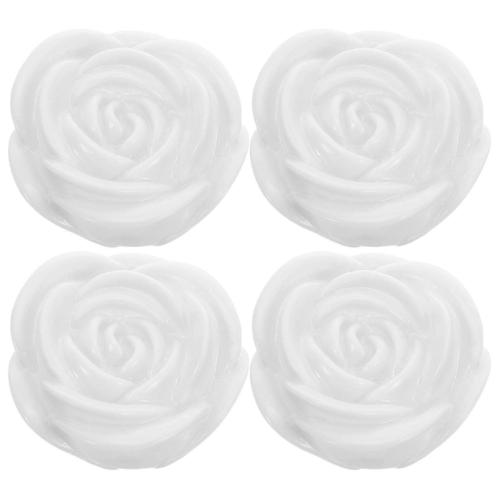 Colorful Rose Lights Floating Candle Light for Wedding 4Pcs Decoration