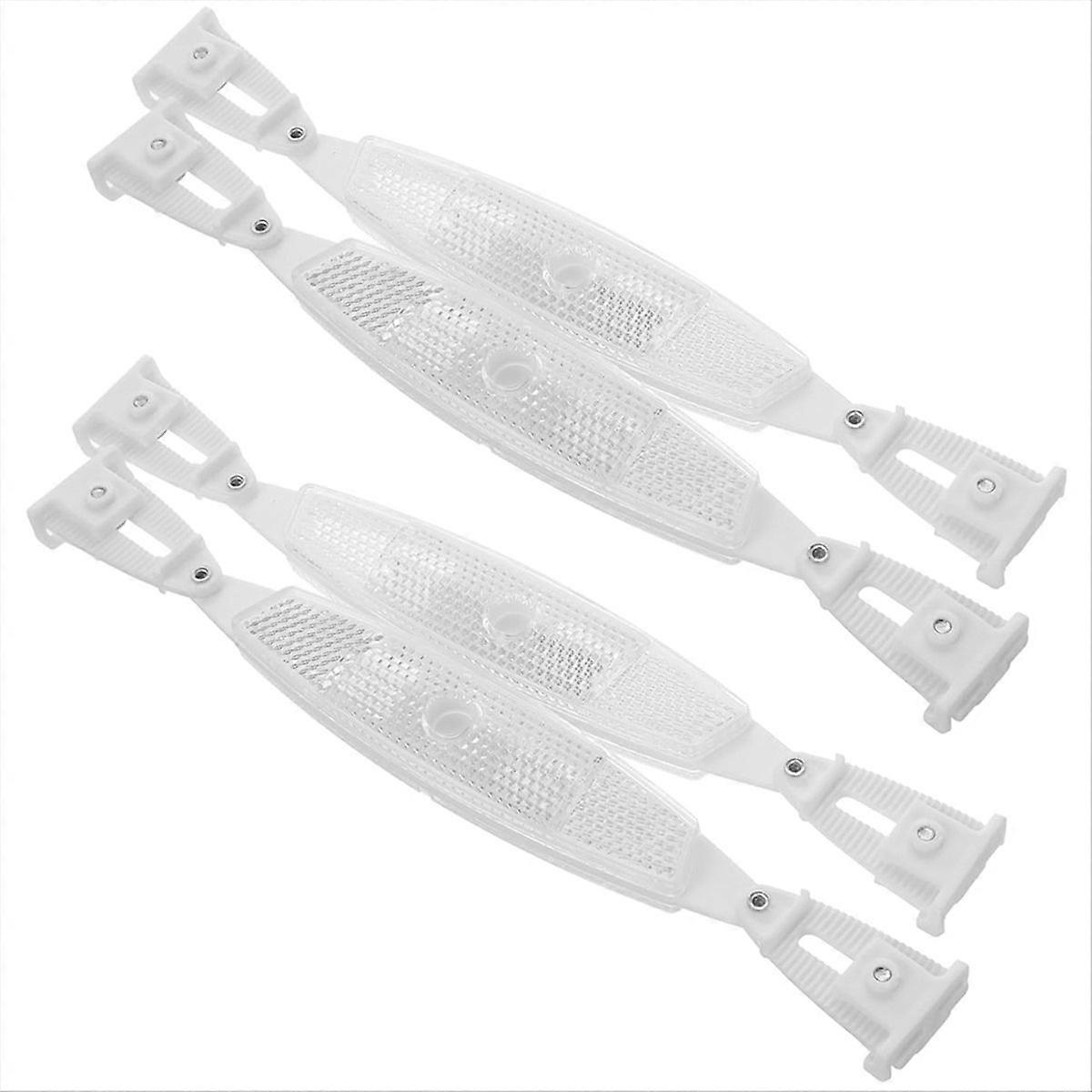 4 reflectores para ruedas de bicicleta y radios.