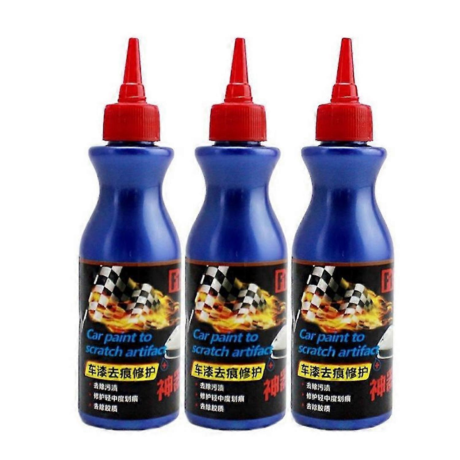 3x Car Scratch Remover for Deep Scratches Paint Restorer Auto Repair Wax Blue