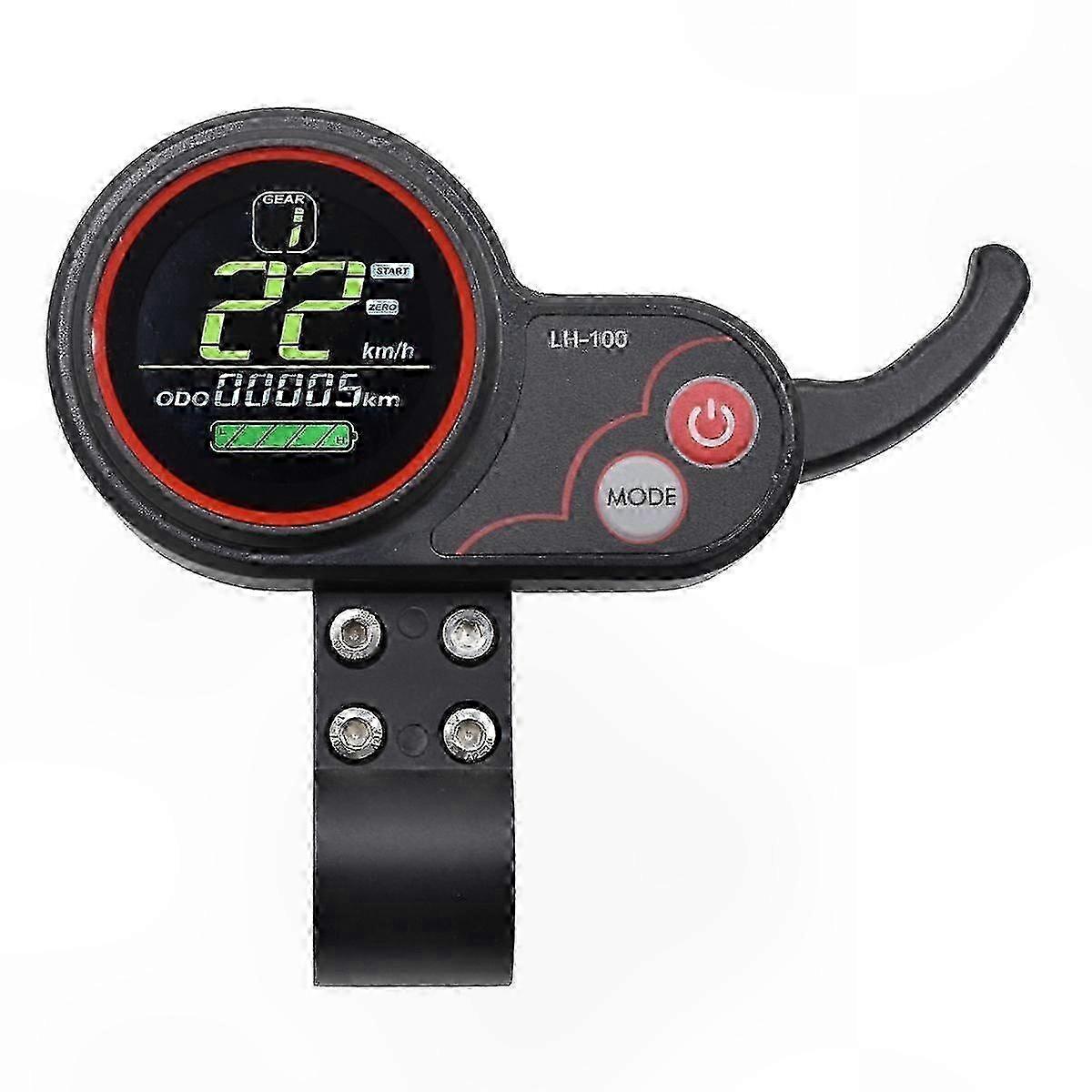 Digital LCD Speedometer 24V-60V Dashboard for Electric Scooter & Ebike - Throttle Control Display