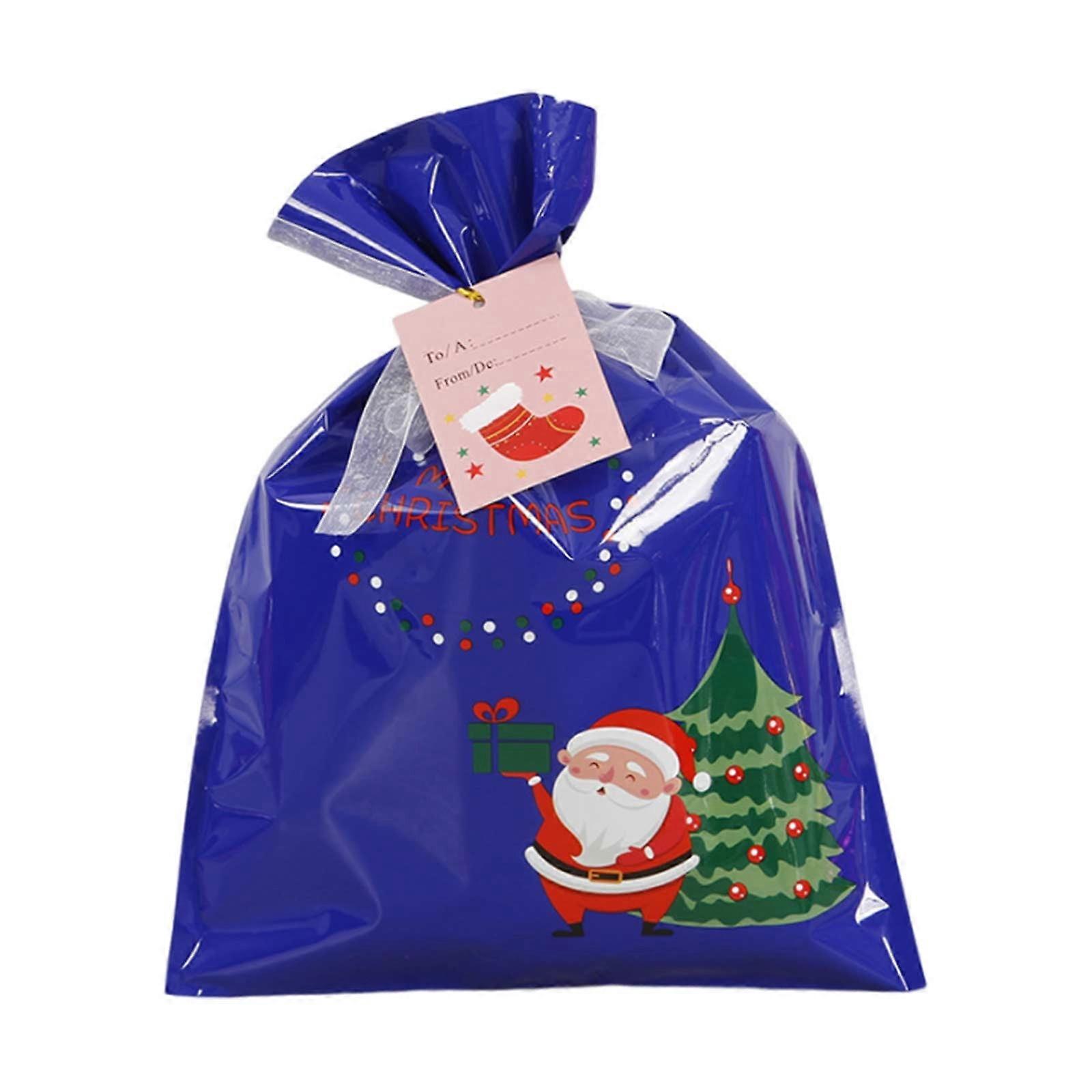 Tie String Christmas Candy Bag Elks Santa Tie String Bundle Pocket Candy Gift Bag