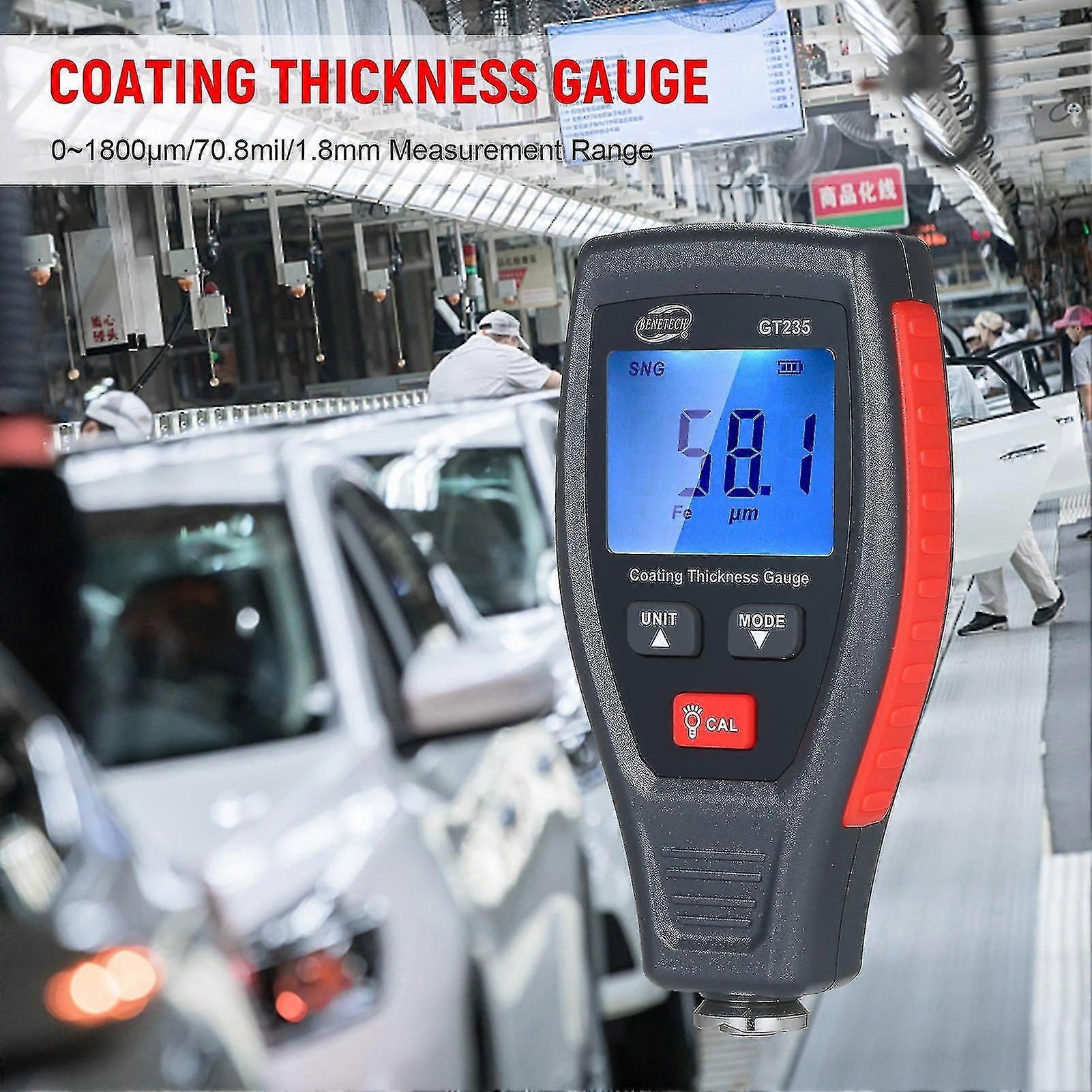 Benetech Gt235 Lcd Coating Thickness Gauge Paint Thickness Gauge Meter Car Paint Depth Gauge Tester With Pouch Calibration