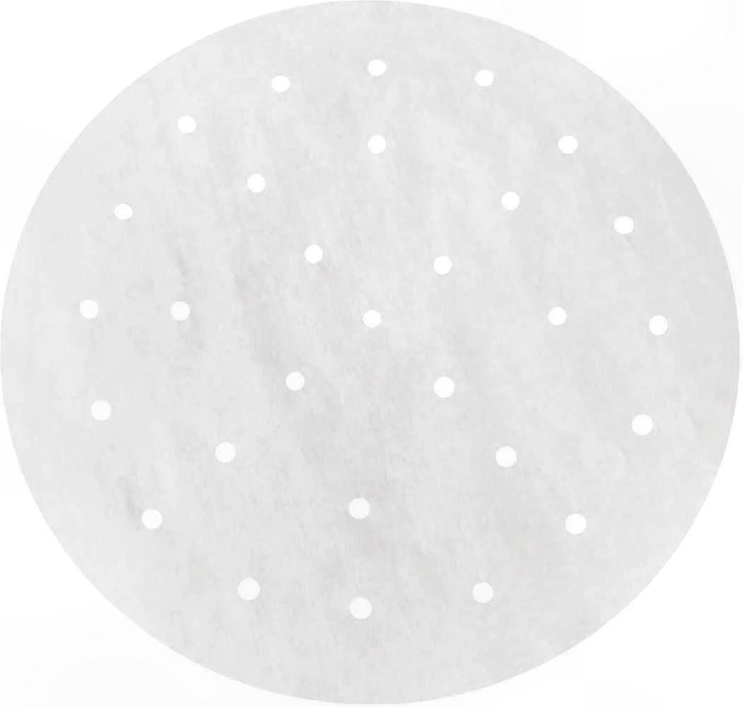 100 Count 9" Bamboo Steamer Sheets for Dumplings and Dim Sum Cooking (Perforated Design)