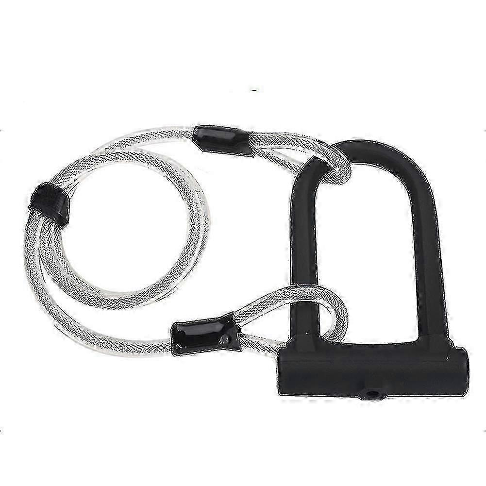 Bicycle Lock Silicone U-Shaped Electric Bicycle Lock with cable