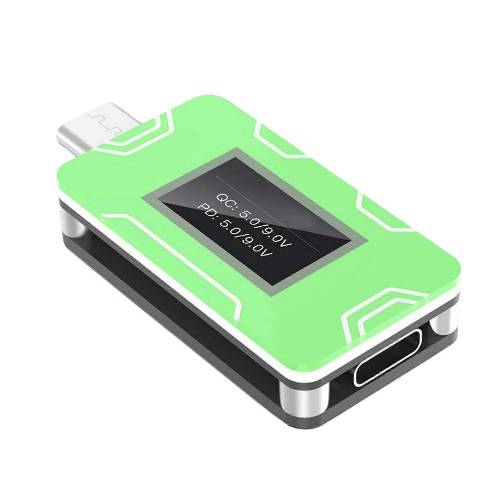 CT02 USB C Power Meter LCD Voltage Current Display USB C Tester Multimeter USB Current Meter Tester LCD Display Multicolor