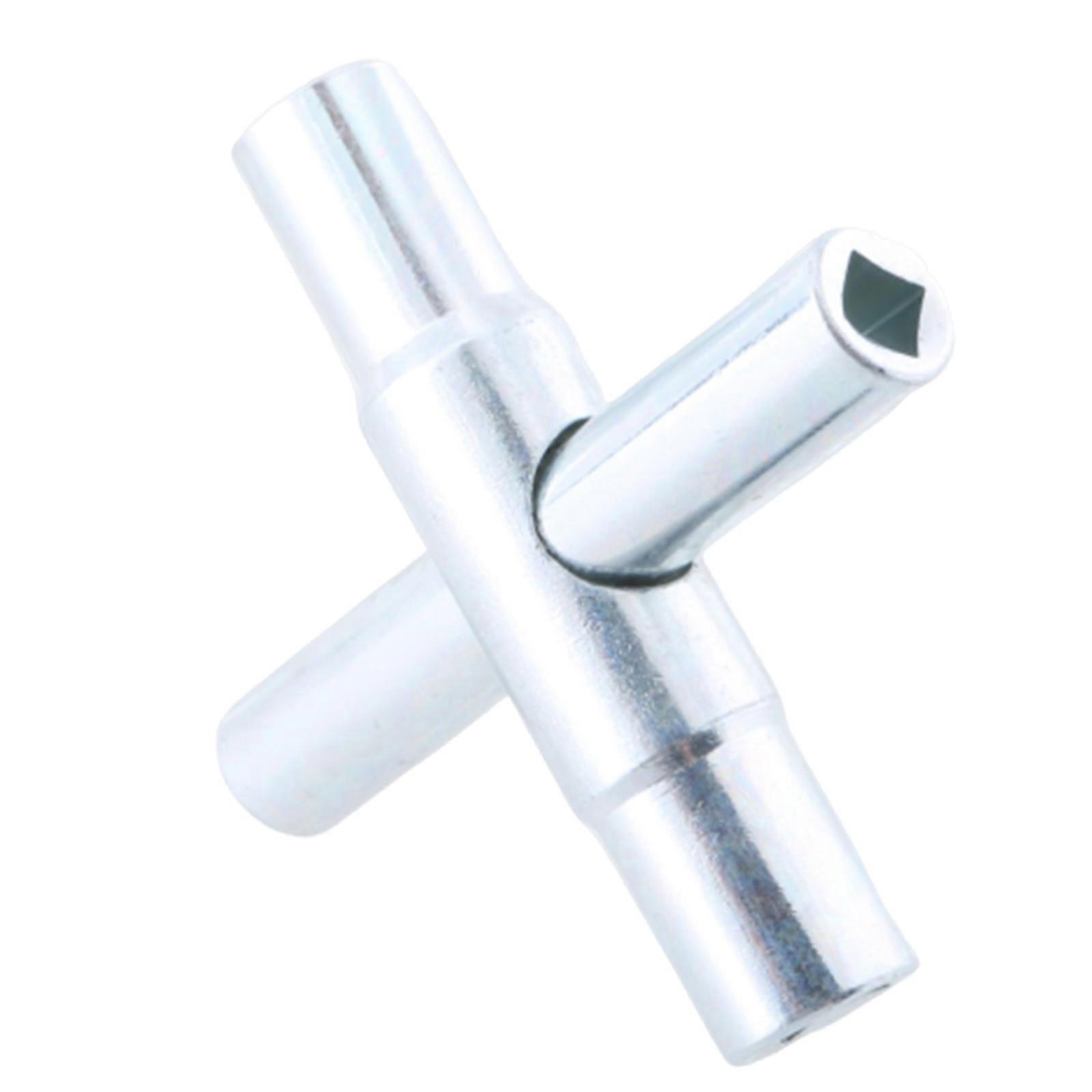 4 Way Sillcock Key Set 1/4" 9/32" 5/16" 11/32 Valves Faucet Cabinet Opening Key Steel Sillcock Water Key Hose Bib Key Multicolor