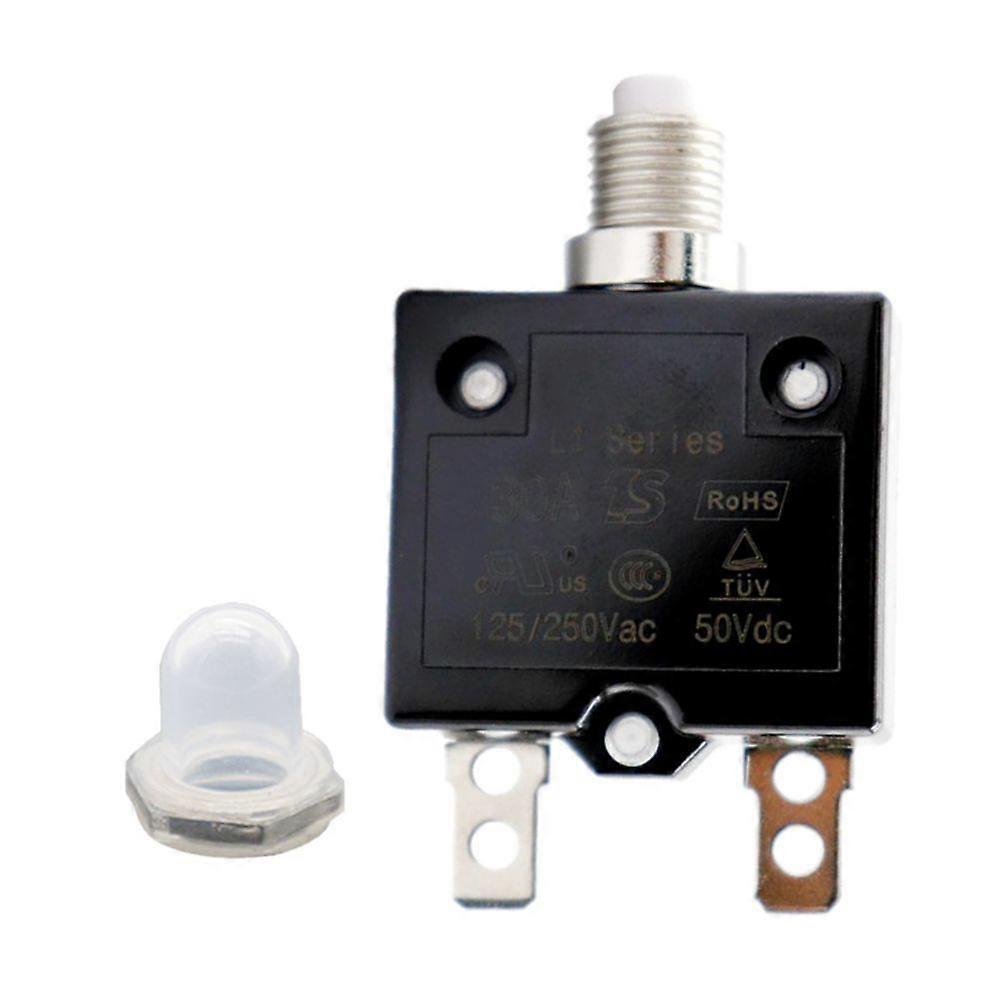 Circuit breaker overload protector switch 30a resettable fuse ac 125/250v