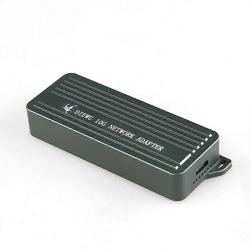 DIEWU 10GbE USB-C Ethernet Adapter USB3.2 Type C 10 Gigabit Ethernet Adapter Realtek/RTL8159 Support for Windows 11