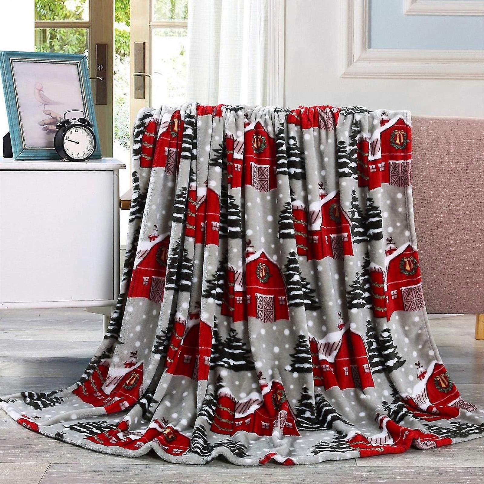 Cyber Monday Deals 2024: Viflosae Christmas Blanket - Soft, Warm & Breathable, Compatible with Christmas Tree Decorations, Perfect for Sofa or