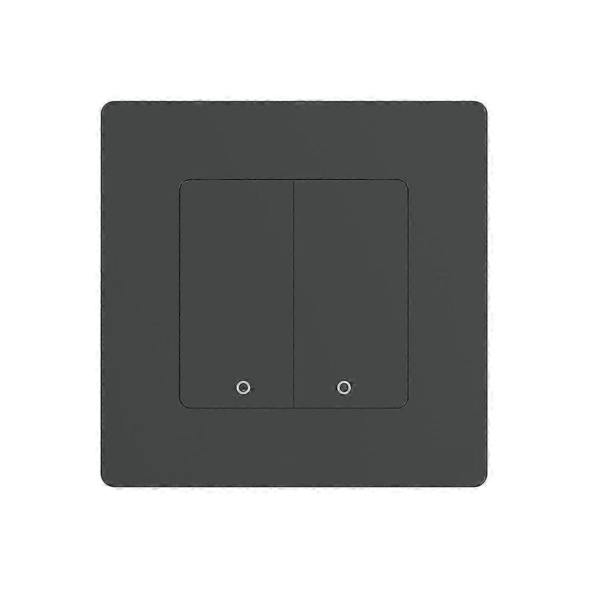 Tuya WiFi Smart Light Switch 2-Gang Dimmer Switch Smart Life APP Remote Control Work with Alexa Goog