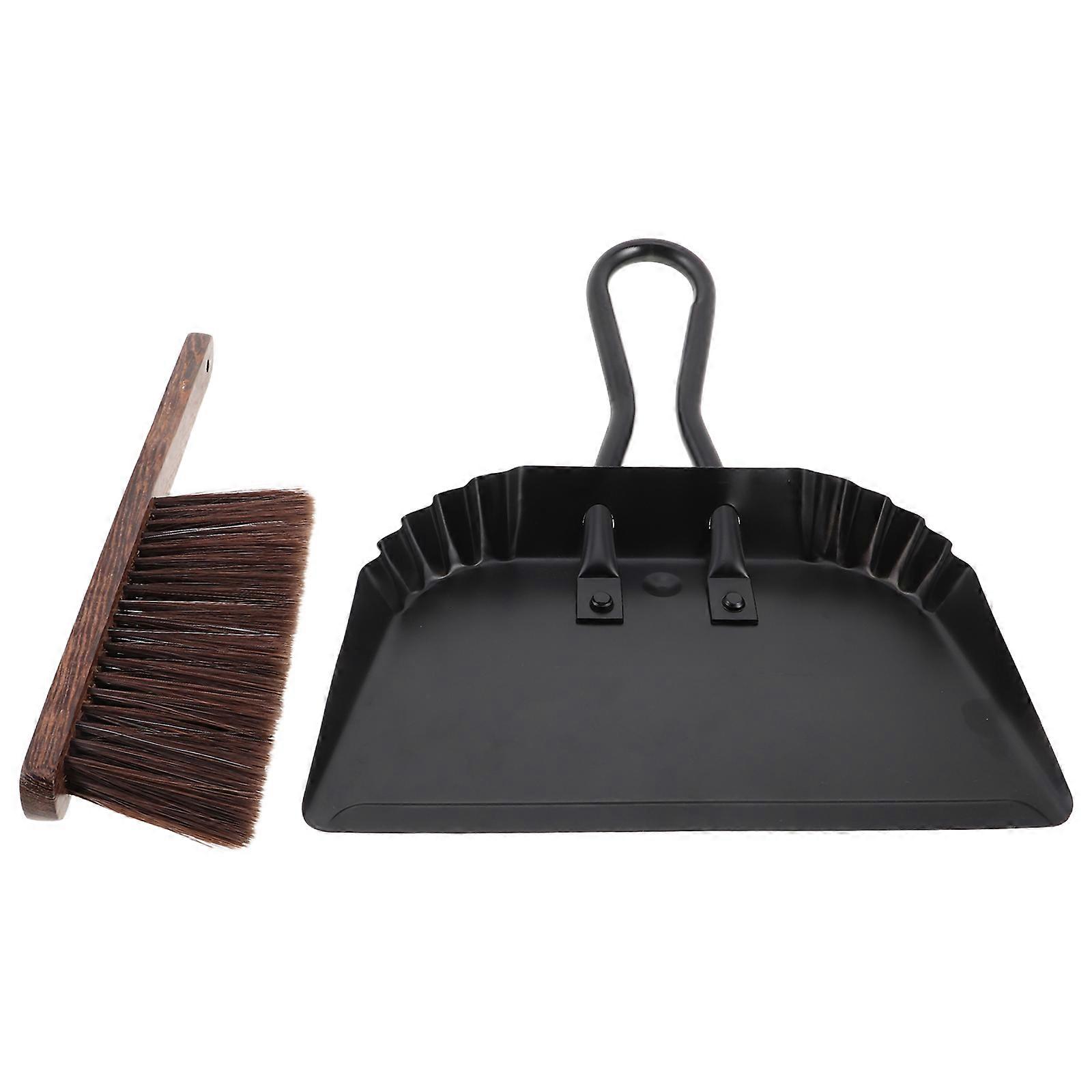 Small Stainless Steel Dustpan for Household Cleaning 1Set Efficient Use