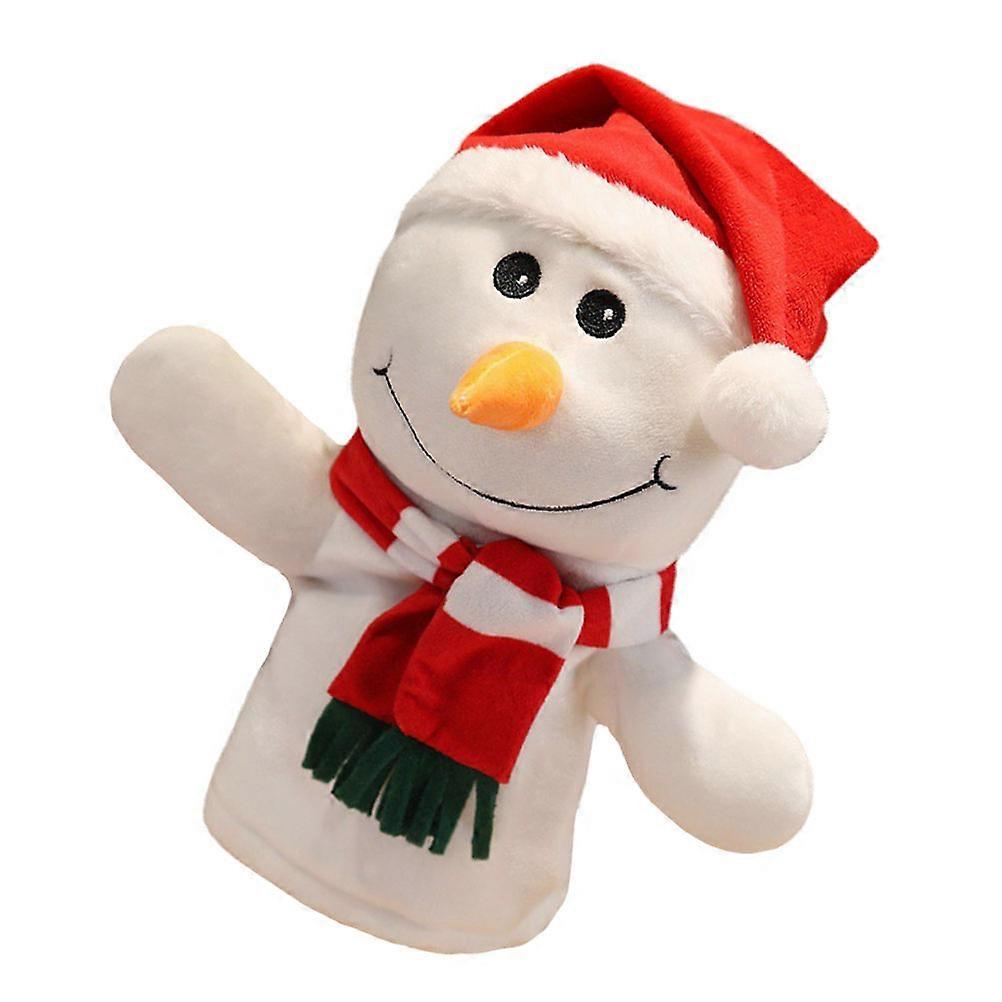 Snowman Finger Puppet Toy for Decor with 1Pcs Christmas Adorable Puppet Toy