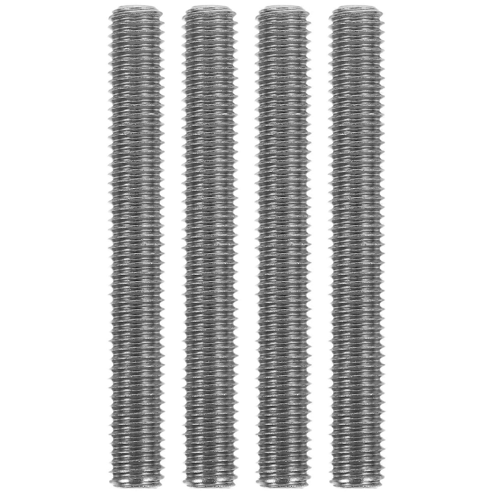 4Pcs Fully Threaded Rods for Assembly Use Stainless Steel Threaded Studs