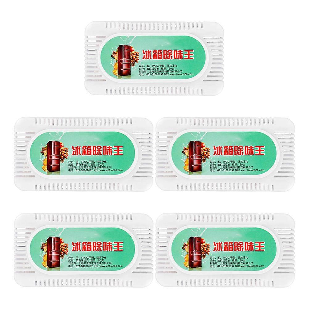 Refrigerator Deodorizer 5Pcs Odor Absorber for Refrigerator Air Purifying