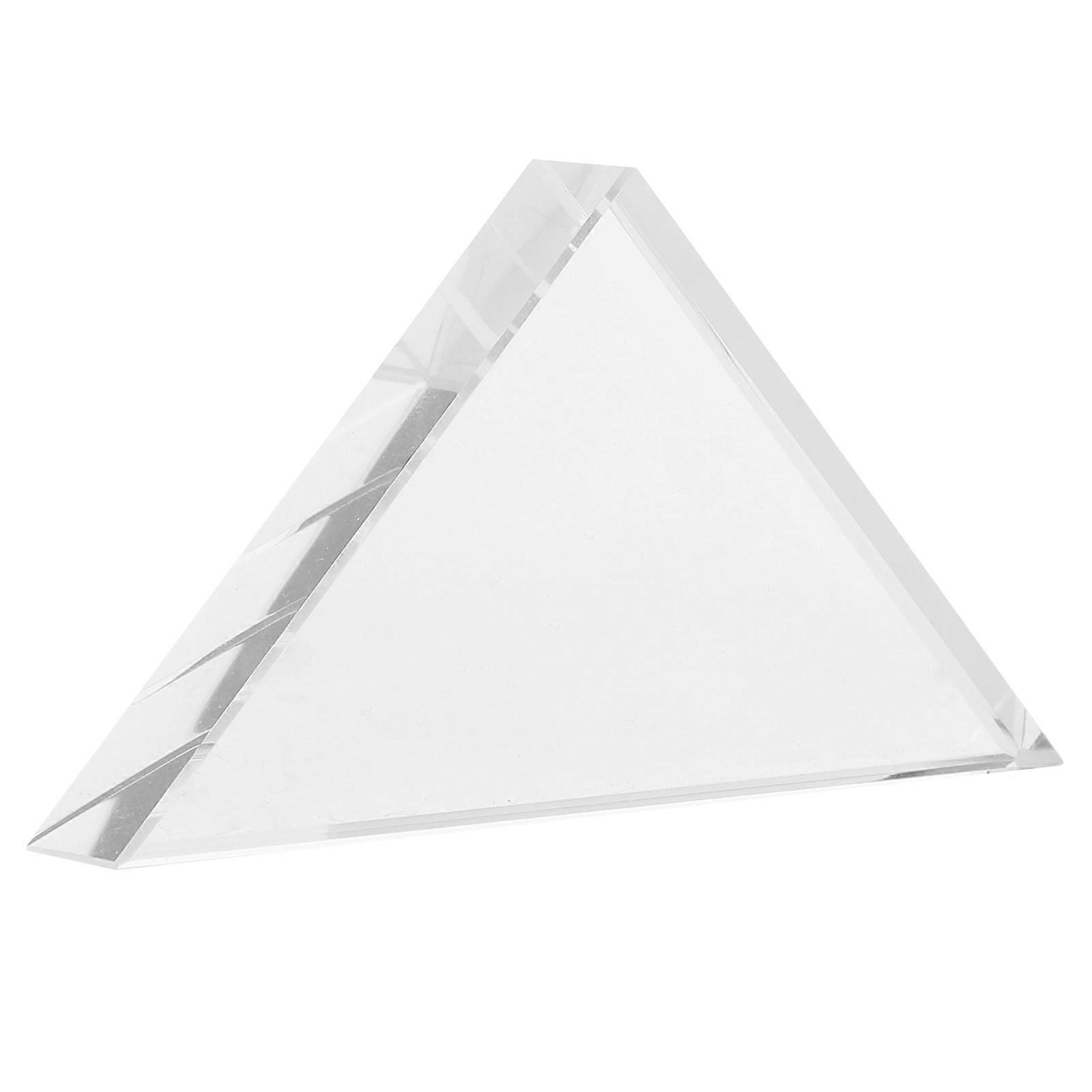 Clear Triangular Prism Glass for Physics Teaching Optical