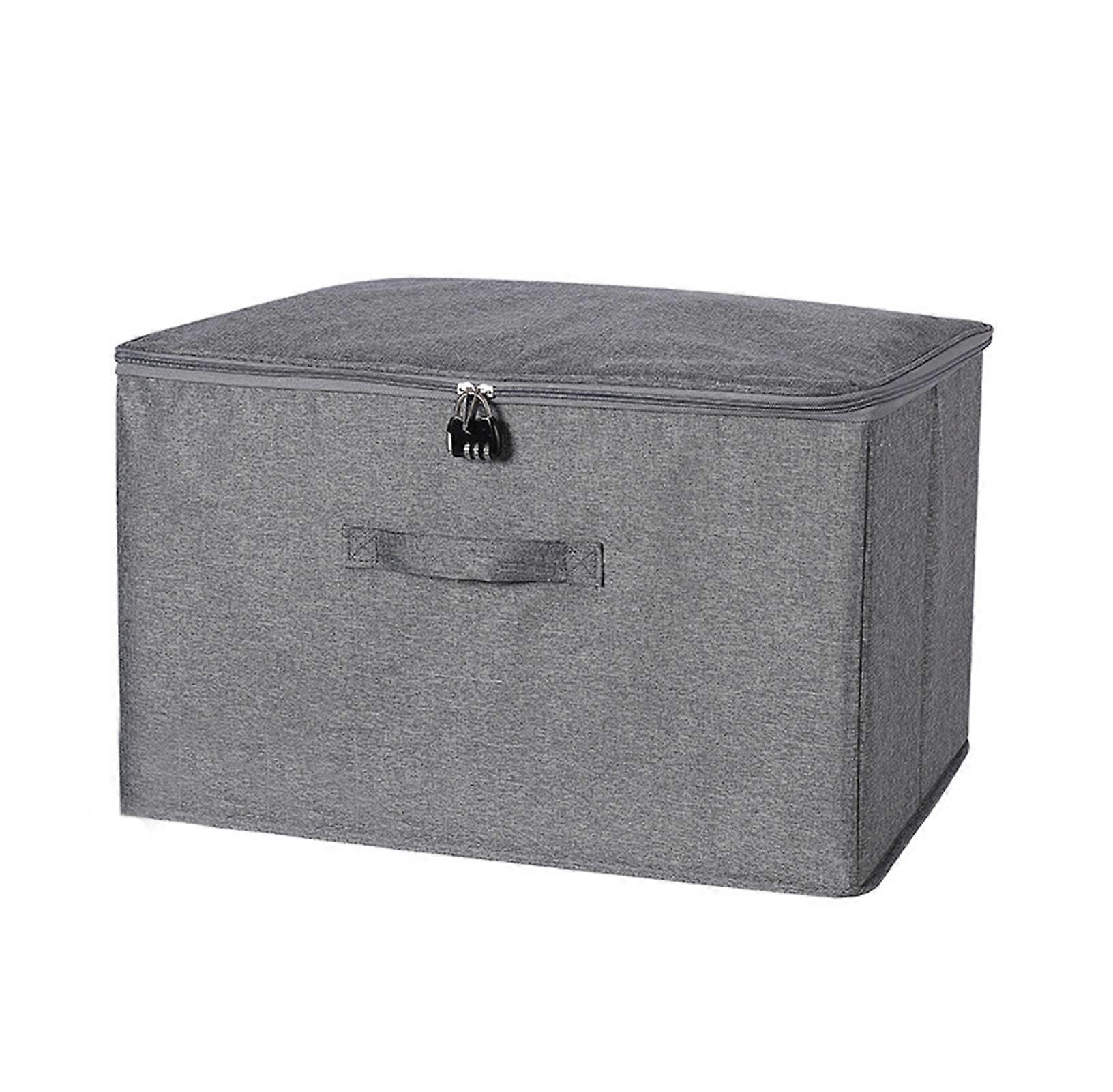 Space Efficient Locking Storage Container Removable Soft Lid Sturdy PP Materials for Dormitory Moving Supplies Multicolor